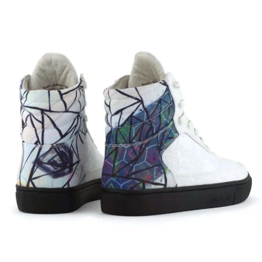 RARE! GLOW IN THE DARK, SIX HUNDRED FOUR PATRICK BRAVO  HI-TOP MEN 5, WOMEN 6.5 - Picture 4 of 16